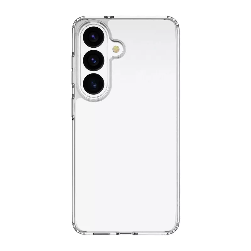 Cellularline Clear Protect - Galaxy S26 kietas dėklas su guminiais kraštais