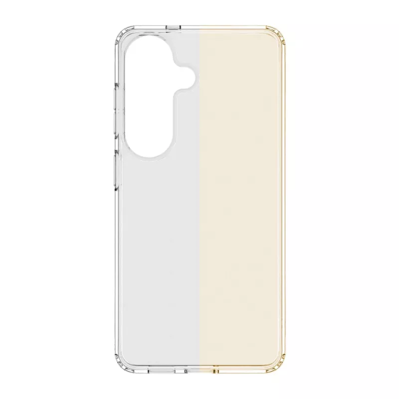 Cellularline Clear Protect - Galaxy S26 kietas dėklas su guminiais kraštais