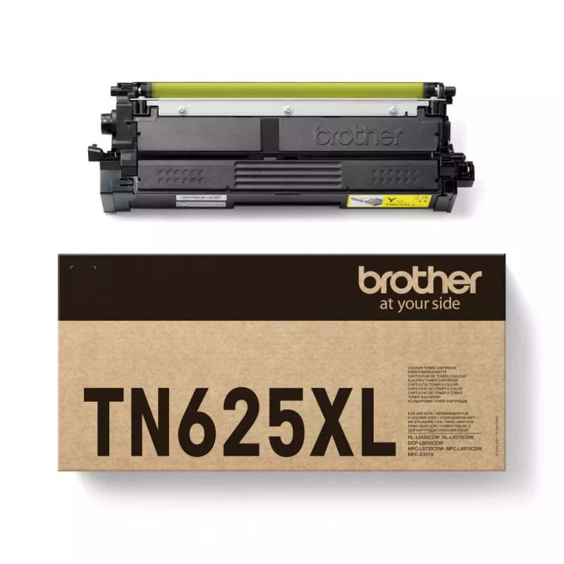 tonerio kasetė Brother TN-625XLY Originali Geltona, 5,500 puslapių, 1 pc