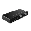 Lindy 2 prievadų HDMI 4K60, USB 2.0 ir garso KVM jungiklis, 4096 x 2160 pikselių, 4K Ultra HD, juodas