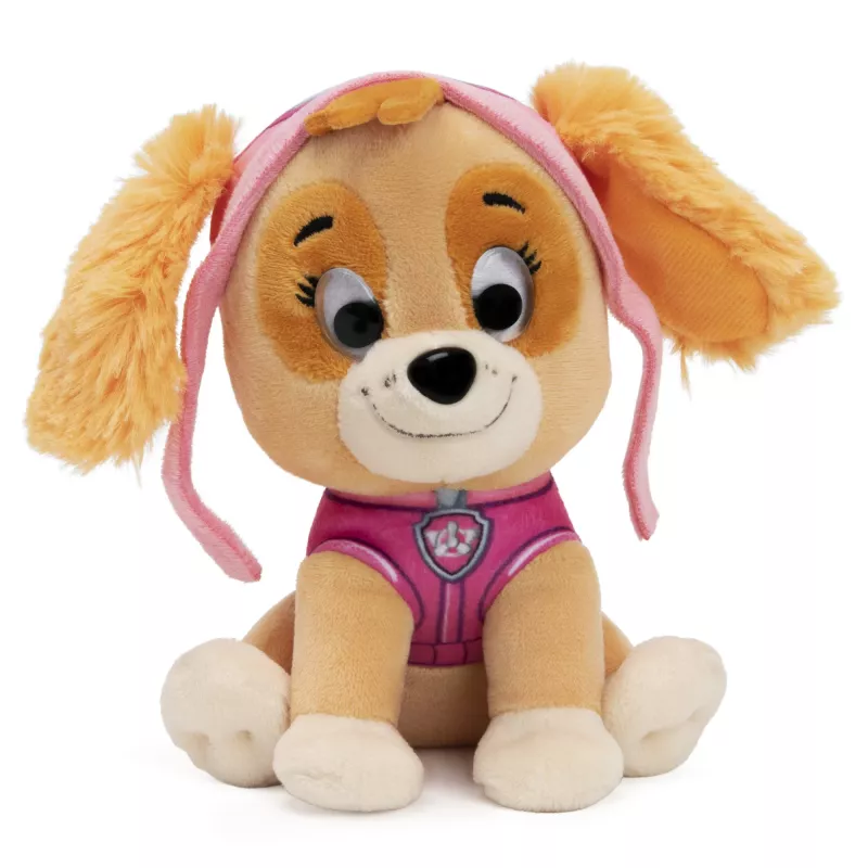 PAW Patrol GUND Oficialus Skye su parašo aviatoriaus piloto uniforma pliušinis žaislas, kimštinis gyvūnėlis vaikams nuo 1 metų, 15 cm