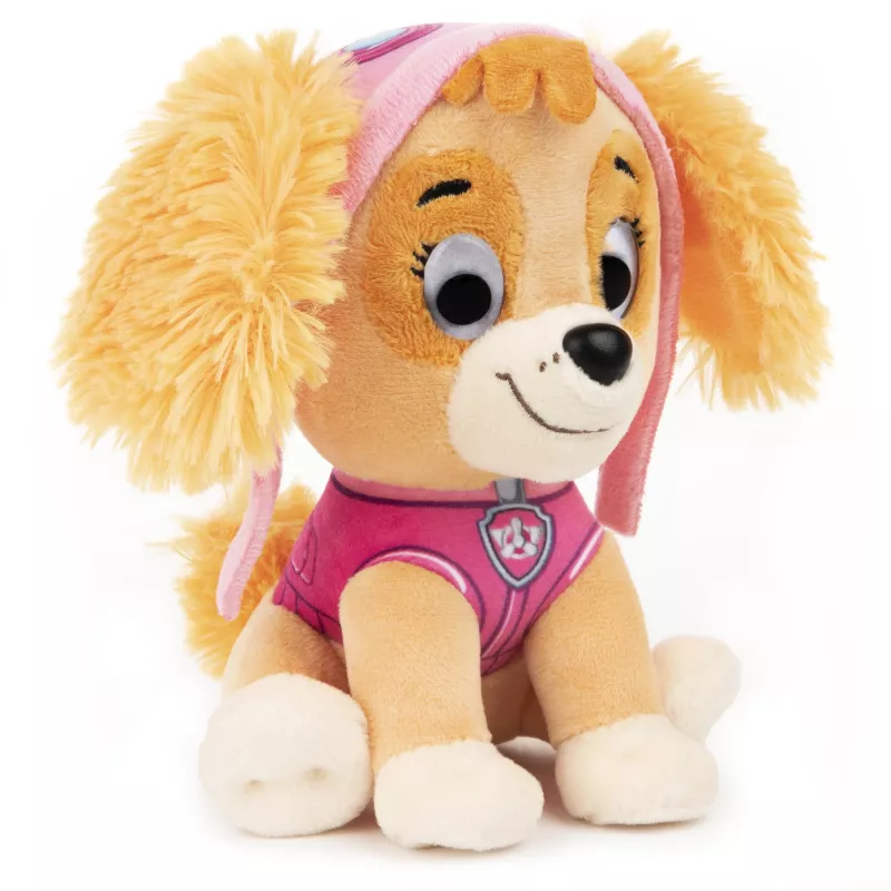 PAW Patrol GUND Oficialus Skye su parašo aviatoriaus piloto uniforma pliušinis žaislas, kimštinis gyvūnėlis vaikams nuo 1 metų, 15 cm