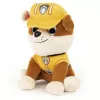 PAW Patrol GUND oficialus Rubble su firminiu statybininko uniformos pliušiniu žaislu, kimštas gyvūnėlis vaikams nuo 1 metų, 6 colių