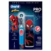 Oral-B Vitality Pro Kids Spiderman vaikiškas rotacinis-svyruojantis dantų šepetėlis Mėlynas, Raudonas