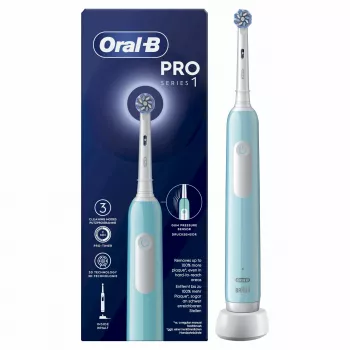Oral-B Pro 1 Sensitive Clean suaugusiųjų rotacinis osciliuojantis dantų šepetėlis Mėlynas