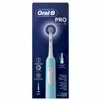 Oral-B Pro 1 Sensitive Clean suaugusiųjų rotacinis osciliuojantis dantų šepetėlis Mėlynas