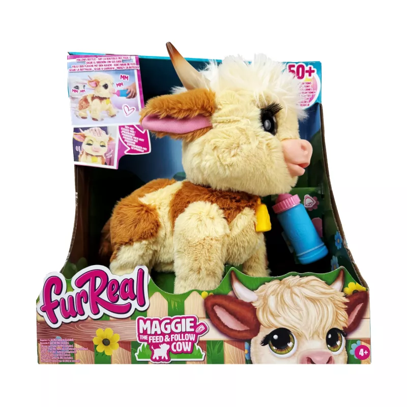 Just Play FurReal Maggie, karvė, 4 m., interaktyvus, AA, baterijos įdėtos
