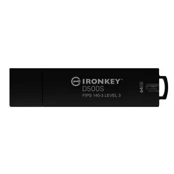 USB Flash Drive Kingston Technology IronKey 64GB D500S FIPS 140-3 AES-256