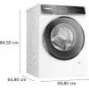 Bosch Serie 8 WGB244040 skalbimo mašina Įkraunama iš priekio 9 kg 1257 aps./min Balta