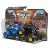 Monster Jam, oficialūs Batman prieš Megalodoną lieti metaliniai monstrų sunkvežimiai, mastelis 1:64, žaislai berniukams nuo 3 metų