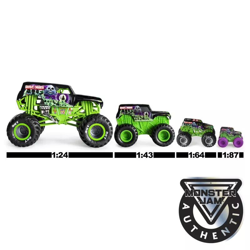 Monster Jam, oficialūs Batman prieš Megalodoną lieti metaliniai monstrų sunkvežimiai, mastelis 1:64, žaislai berniukams nuo 3 metų