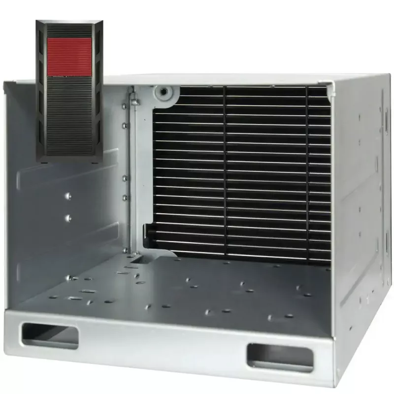 Kompiuterio korpusas INTER-TECH 88887382 „Micro Tower“ juodas — „Micro Tower“, palaiko ATX/EATX/SSI EEB/Micro ATX/Mini-ITX, 7×3,5 colio lizdai, 2×2,5 colio lizdai, 10×5,25 colio lizdai, 2×USB 3.2 Gen1
