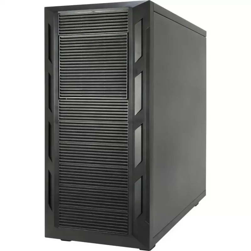Kompiuterio korpusas INTER-TECH 88887382 „Micro Tower“ juodas — „Micro Tower“, palaiko ATX/EATX/SSI EEB/Micro ATX/Mini-ITX, 7×3,5 colio lizdai, 2×2,5 colio lizdai, 10×5,25 colio lizdai, 2×USB 3.2 Gen1