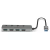 Lindy 4 prievadų USB 3.0 šakotuvas su įjungimo/išjungimo jungikliais