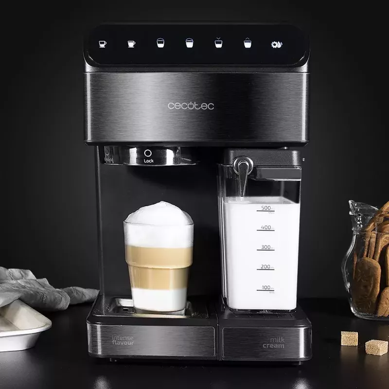 Espreso aparatas CECOTEC Power Instant-ccino 20 Touch — visiškai automatinis, 1,4 l vandens talpa, 2 puodeliams, 1350 W
