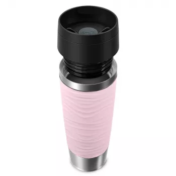 EMSA Travel Mug Waves Grande 500 ml rausvas, nerūdijantis plienas