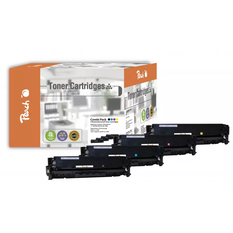 Peach 110959 tonerio kasetė 4 vnt. juoda, žydra, purpurinė, geltona