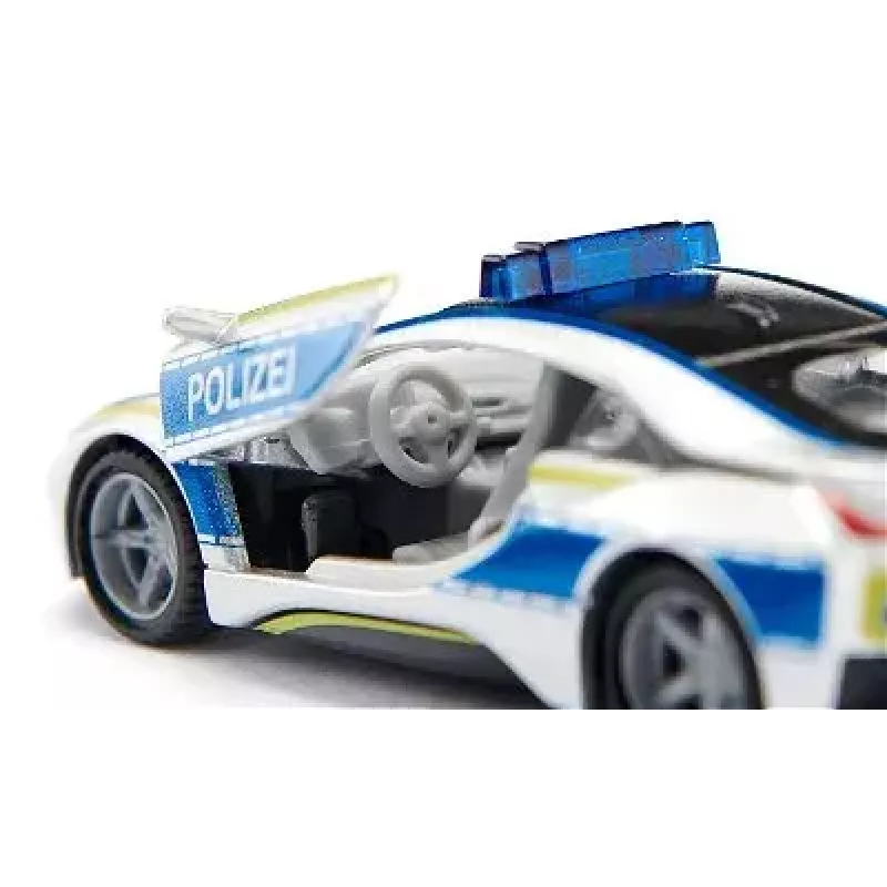 Siku BMW i8 Police policijos automobilio modelis, jau surinktas, 1:50