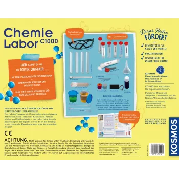 Kosmos Chemielabor C1000, Eksperimentų rinkinys, Chemija, 10 m.