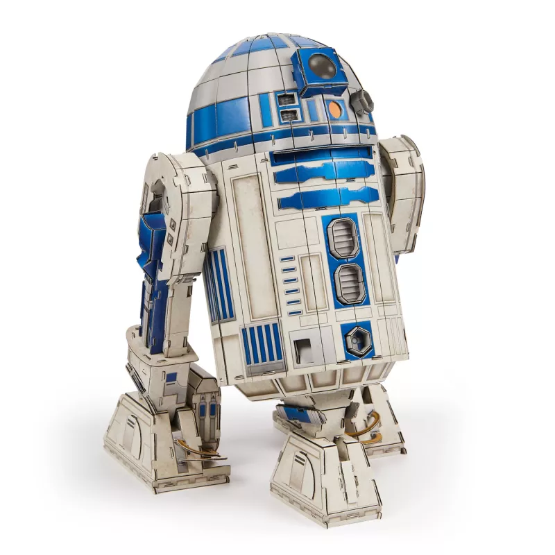 4D Build, Star Wars R2-D2 kortelių modelio rinkinys 201 vnt. | Star Wars žaislai, stalo dekoras | Statybos žaislai | 3D modelių rinkiniai suaugusiems ir paaugliams nuo 12 metų