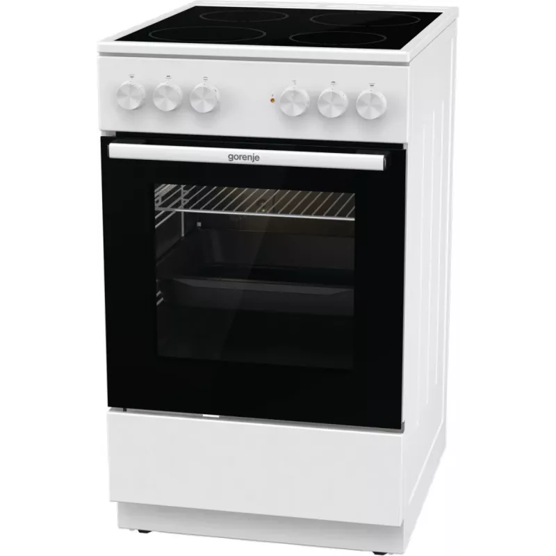 Gorenje GEC5A21WG laisvai pastatoma viryklė Elektrinė Keraminė kaitlentė Balta