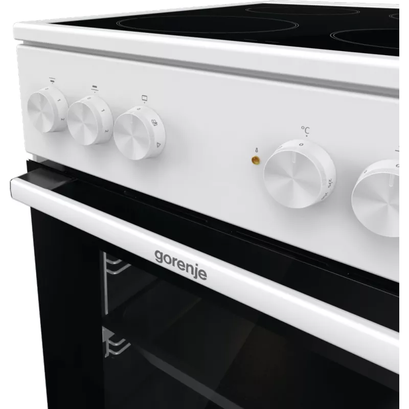 Gorenje GEC5A21WG laisvai pastatoma viryklė Elektrinė Keraminė kaitlentė Balta