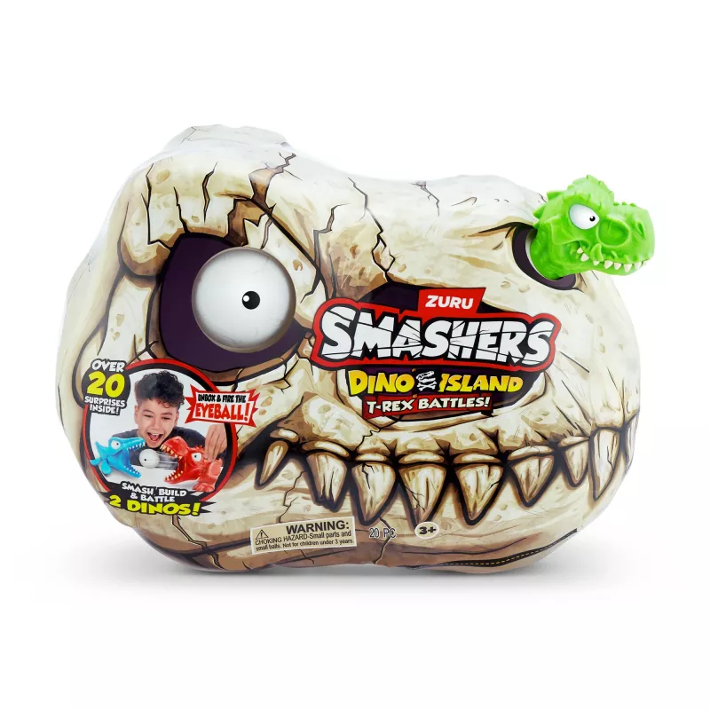 Zuru Smashers T‑Rex Battles žaislinė figūrėlė — kolekcinė dinozaurų veiksmo figūrėlė, asorti modeliai