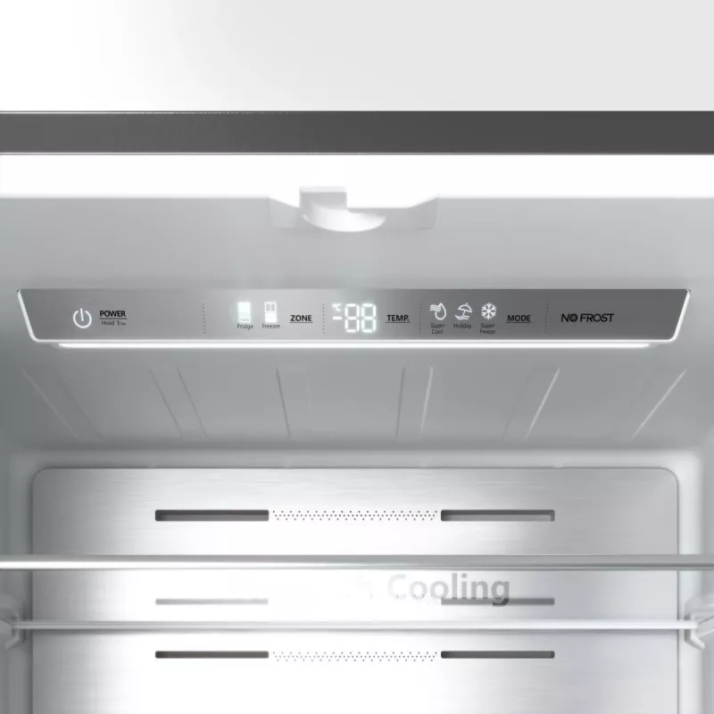 Hisense RF632N4WIE šaldytuvas su šaldikliu Side-by-side, laisvai pastatomas, 485 L, pilka, nerūdijantis plienas