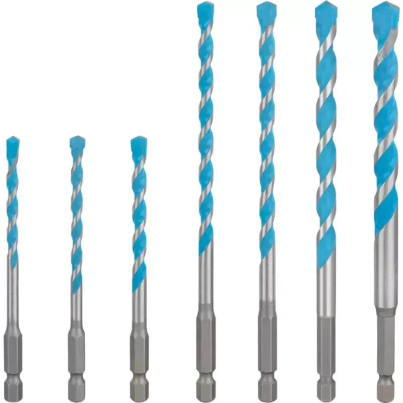 Grąžtų rinkinys Bosch EXPERT HEX-9 MultiConstruction, 7 vnt. (Ø5, 5.5, 6, 7, 8, 10 mm)