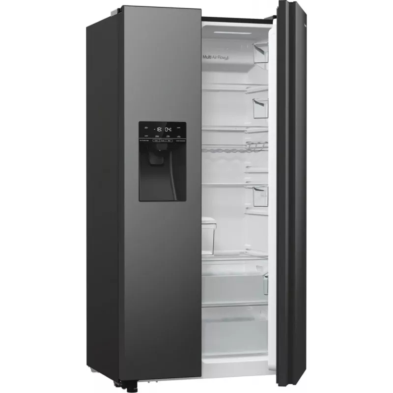 Hisense RS5P535NTFE šaldytuvas-šaldiklis su atskiromis durelėmis Laisvai pastatomas 566 l juodas