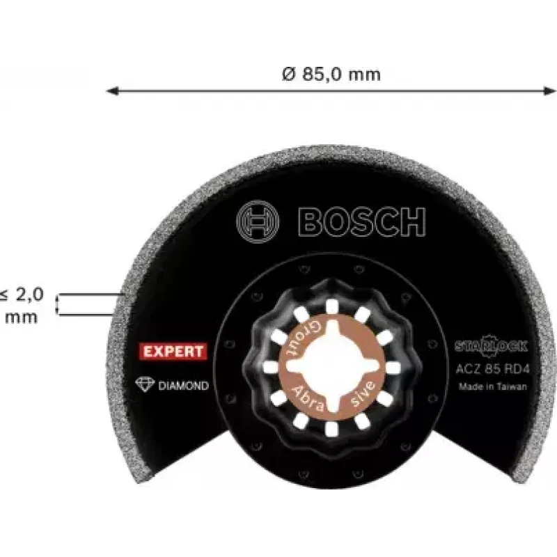 Bosch 2 608 900 035 daugiafunkcio įrankio priedas, segmentuota geležtė