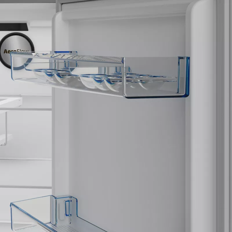 Beko B3RMLNE444HXB šaldytuvas Laisvai pastatomas 365 L Nerūdijantis plienas
