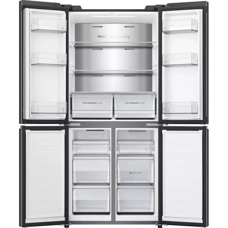 Hisense RQ5P470SAFD laisvai pastatomas 483 L juodas, nerūdijantis plienas
