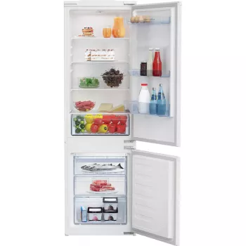Beko BCSA285K4SN šaldytuvas-šaldiklis įmontuojamas 271 l balta