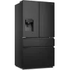 Hisense RF728N4SBFE šaldytuvas su šoninėmis durelėmis, laisvai pastatomas 560 L, juodos spalvos