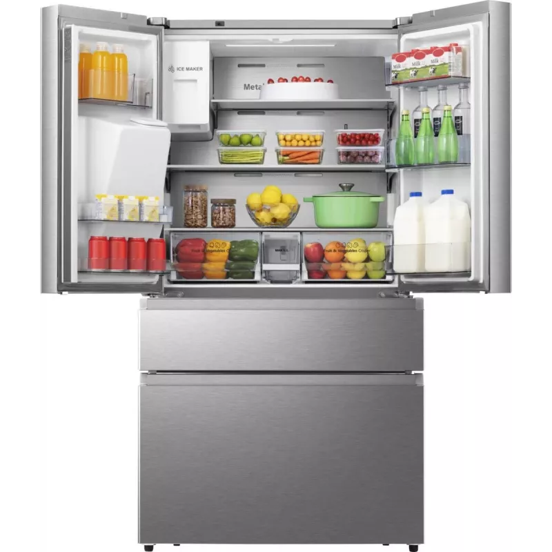 Hisense RF728N4SASE Laisvai pastatomas 560 L Nerūdijantis plienas