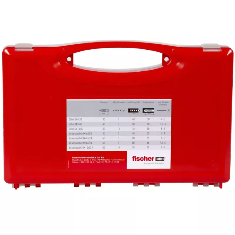 Sraigtų ir kaiščių rinkinys Fischer UX/SX 290 vnt.
