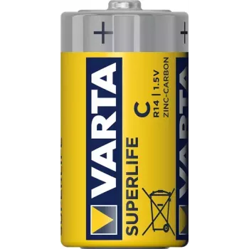 Varta Superlife C vienkartinė cinko-anglies baterija, C dydis, 1,5 V, 50 mm
