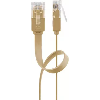 Tinklo kabelis Goobay 95881 šviesiai rudas 10m Cat6 U/UTP