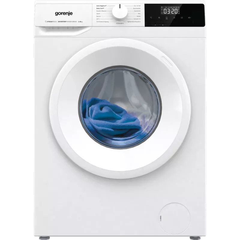 Gorenje WNHPI62SCPS/DE skalbimo mašina priekinio įkrovimo 6 kg 1200 RPM Balta