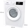 Gorenje WNHPI62SCPS/DE skalbimo mašina priekinio įkrovimo 6 kg 1200 RPM Balta