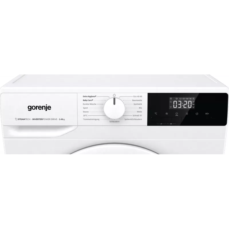 Gorenje WNHPI62SCPS/DE skalbimo mašina priekinio įkrovimo 6 kg 1200 RPM Balta
