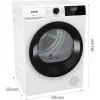 Gorenje DHNE83 skalbinių džiovyklė Pastatoma Priekinė įkrova 8 kg Balta