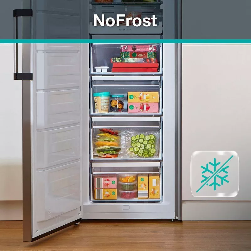 Gorenje Šaldiklis FN619DAXL6 BK065B, 280 L, 12.6 kg/24h, SN-N, No Frost sistema, D, Pilka