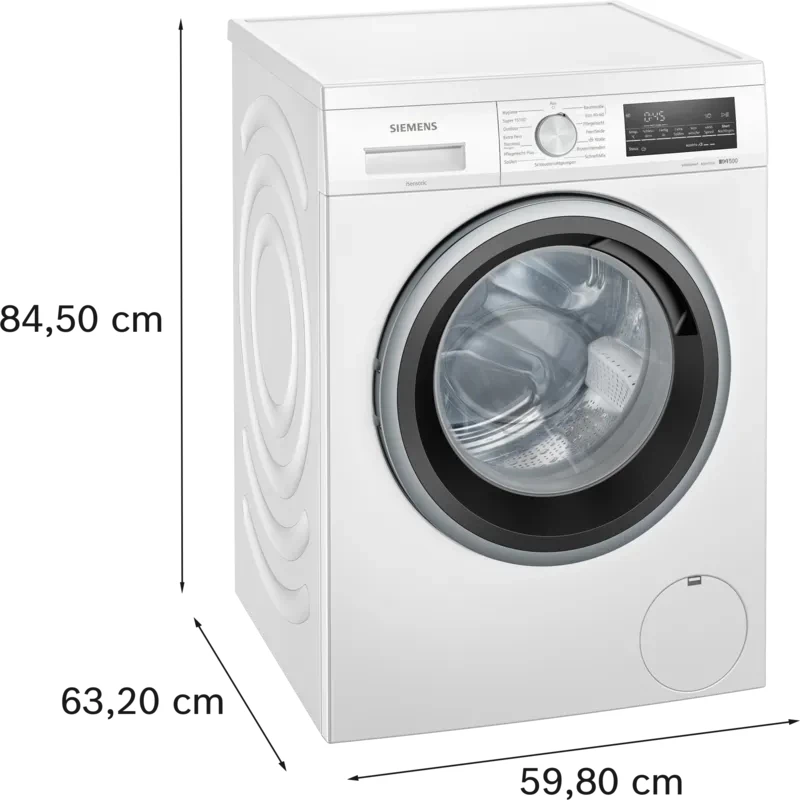 Siemens iQ500 WU14UT71 skalbimo mašina, priekinis įkrovimas, 8 kg, 1400 aps./min, balta