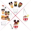 Mini brendų kurti „Disney“ užkandžiai, 1 serija, kapsulė, virtuvė, 8 m., įdėtos baterijos, LR44, įvairiaspalvė