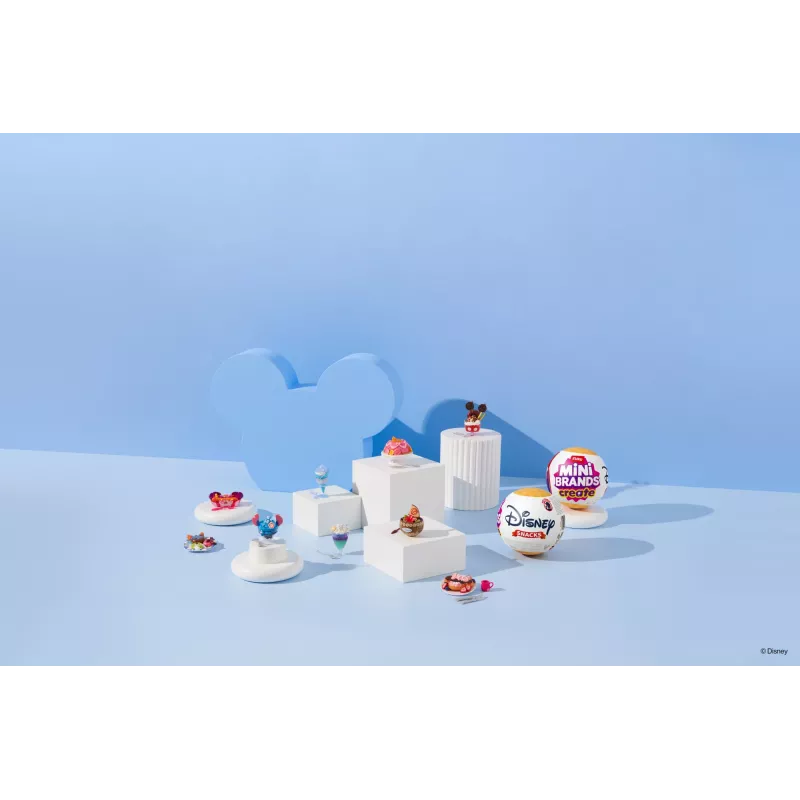 Mini brendų kurti „Disney“ užkandžiai, 1 serija, kapsulė, virtuvė, 8 m., įdėtos baterijos, LR44, įvairiaspalvė