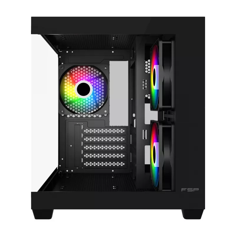 Fortron FSP Geh Mini S140 BA mikro-ATX / M-ITX korpusas, ARGB, juodas