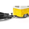 Automobilių modelių rinkinys Siku VW T1 su priekaba ir VW Beetle, iš anksto surinktas 1:50, dydis 42×200×51 mm