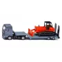 Siku MAN sunkvežimis su buldozeriu, Sunkvežimio / priekabos modelis, 1:87, MAN, Pilka, Raudona, Kinija